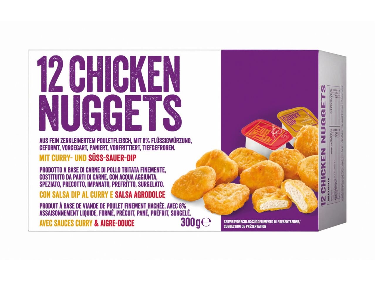 Nuggets di pollo con salse dip