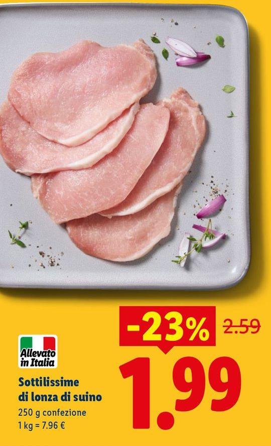 Sottilissime Di Lonza Di Suino