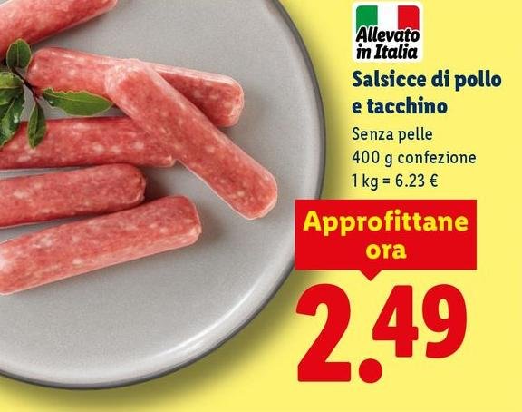 Salsicce Di Pollo E Tacchino