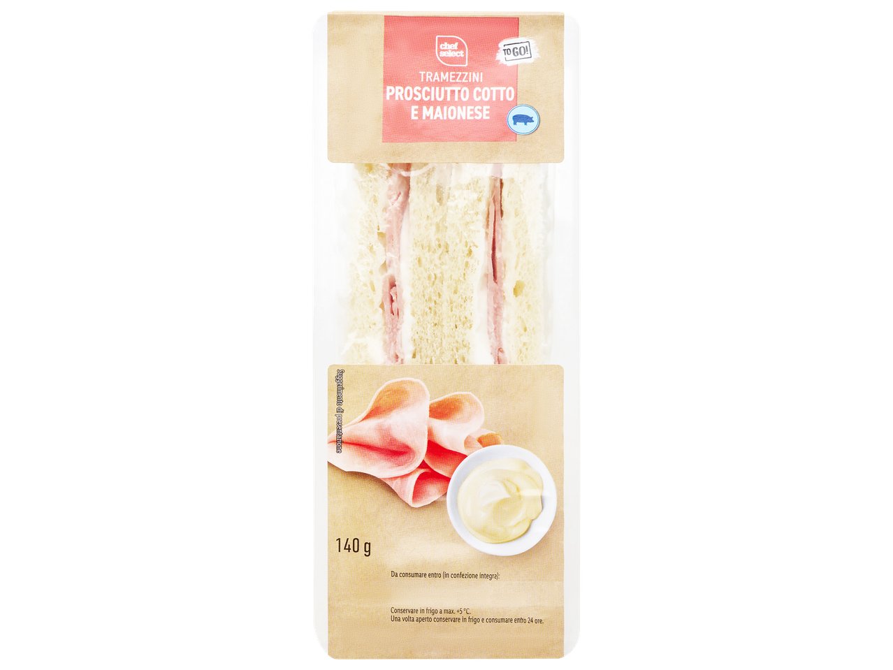 Tramezzini prosciutto cotto e maionese