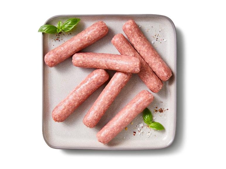 Salsiccette di bovino con speck