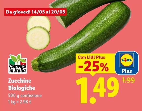 Zucchine Biologiche