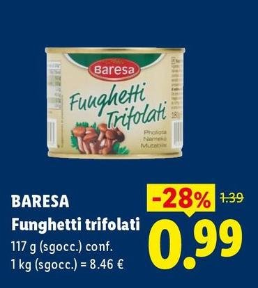 Baresa - Funghetti Trifolati