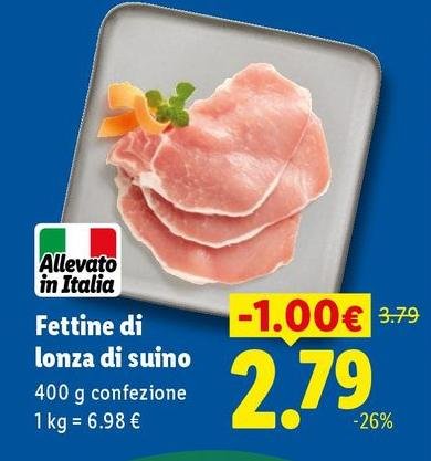 Fettine Di Lonza Di Suino