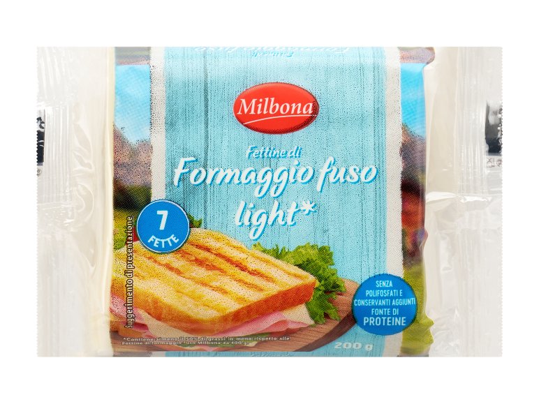 Fettine di formaggio fuso light