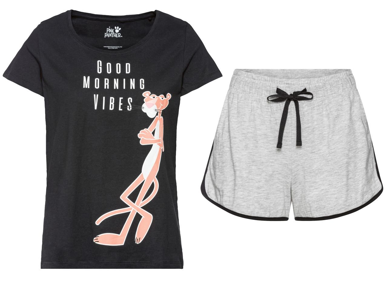 Pigiama corto da donna "Peanuts, Pantera Rosa, Looney Tunes"