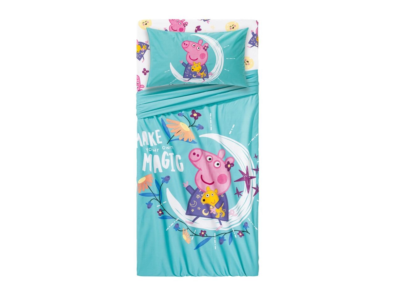 Completo lenzuola singole "Baby Shark, Batman, Hello Kitty, Paw Patrol, Peppa Pig"