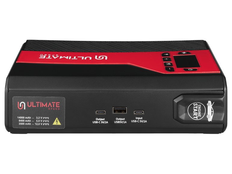 Powerbank con compressore e ausilio per avviamento auto