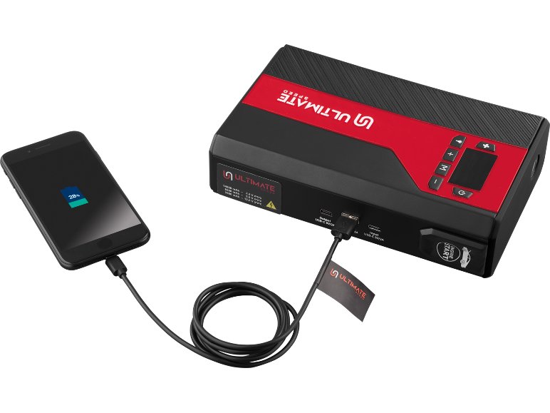 Powerbank con compressore e ausilio per avviamento auto