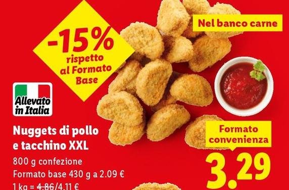 Nuggets Di Pollo E Tacchino Xxl