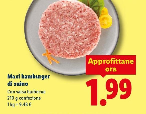 Maxi Hamburger Di Suino