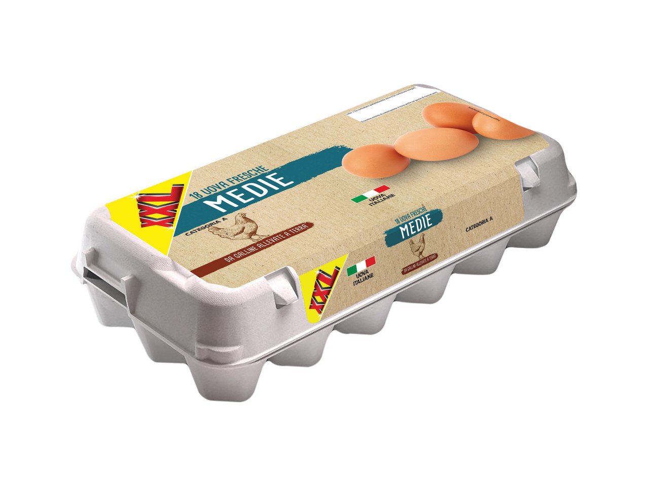 18 uova medie