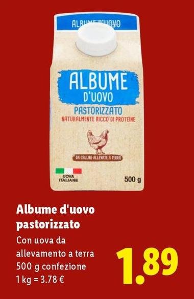 Albume D'Uovo Pastorizzato