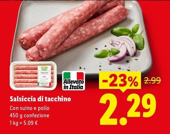 Salsiccia Di Tacchino