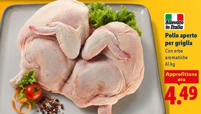 Pollo Aperto Per Griglia