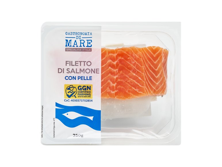 Filetto di salmone con pelle