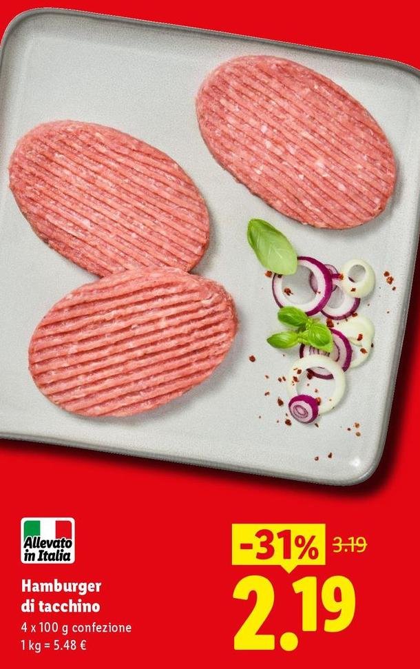 Hamburger Di Tacchino