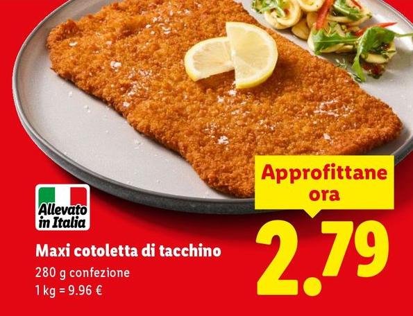 Maxi Cotoletta Di Tacchino