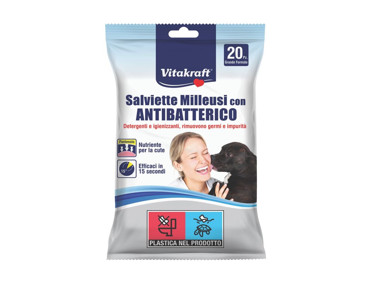 Salviette milleusi con antibatterico