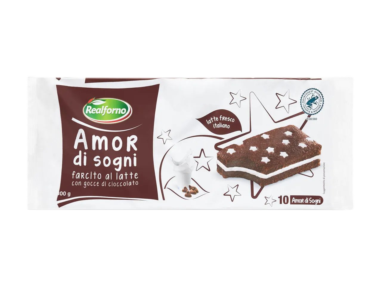 Merendina al cacao farcita al latte
