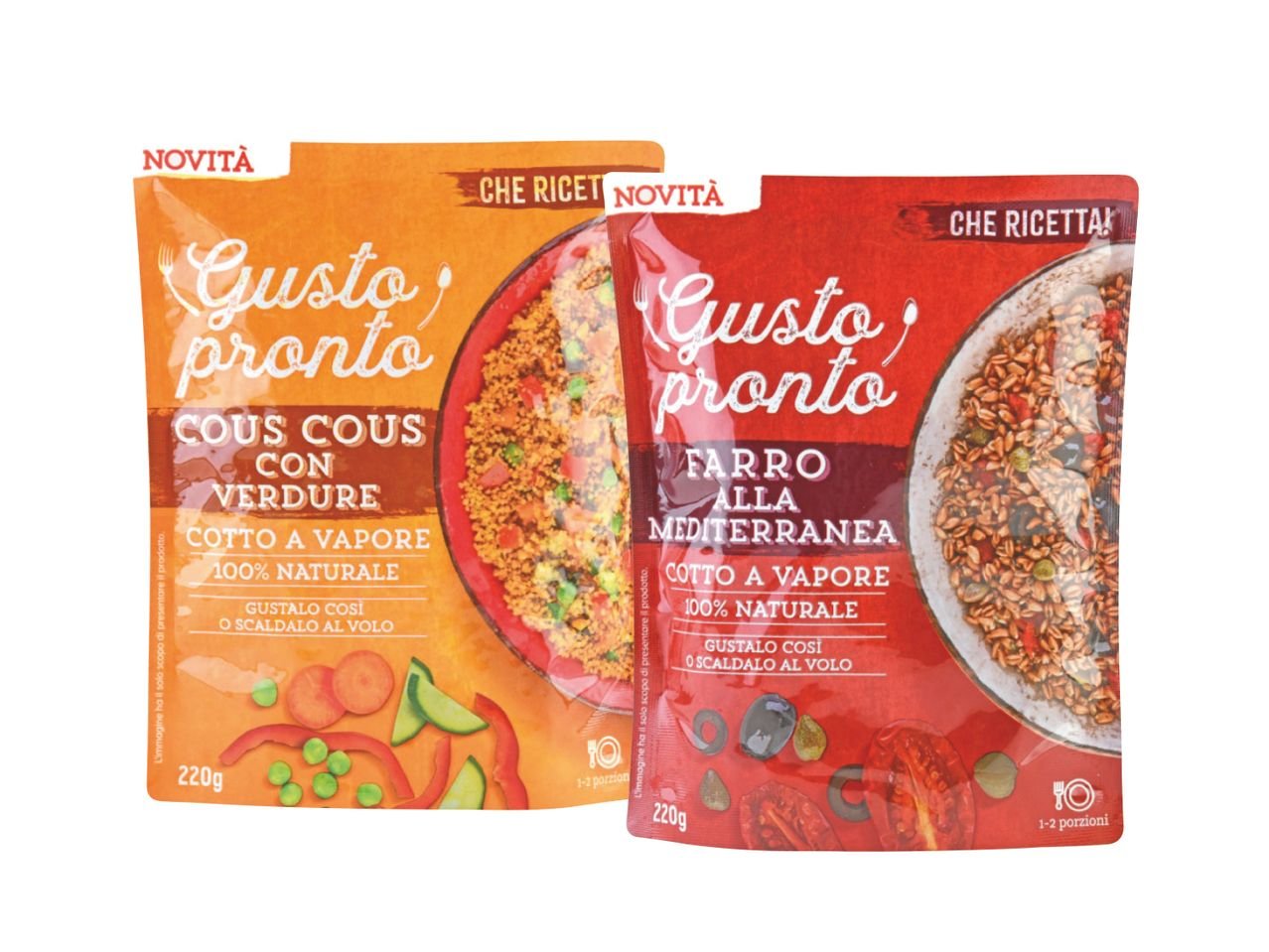 Gusto Pronto Cous cous con verdure o farro alla mediterranea