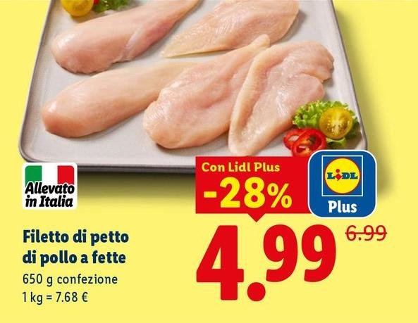 Filetto Di Petto Di Pollo A Fette