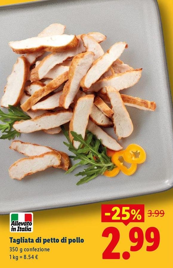 Tagliata Di Petto Di Pollo