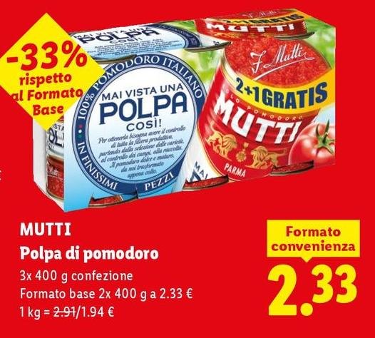 Mutti - Polpa Di Pomodoro