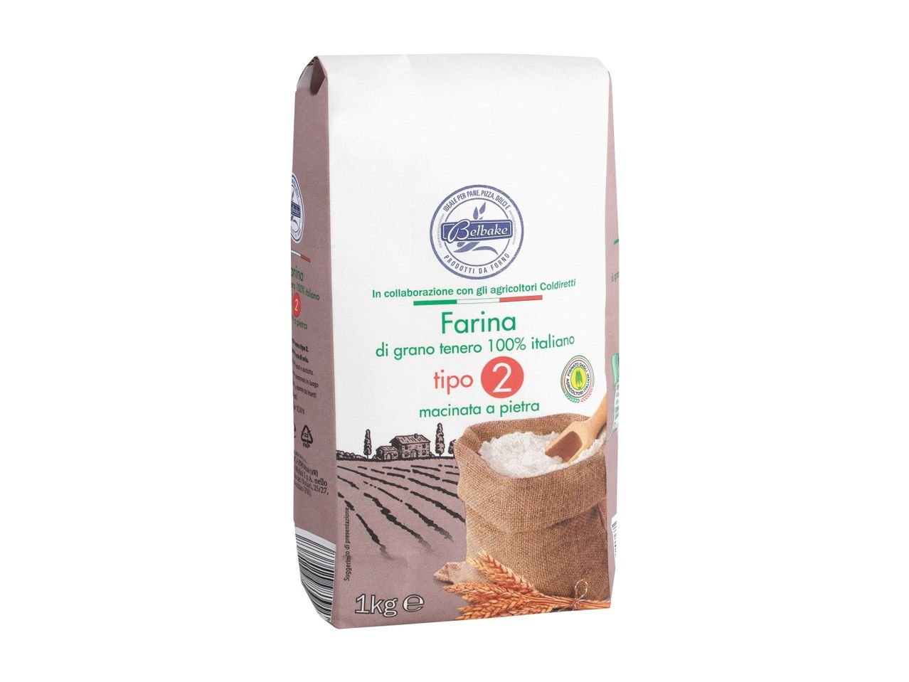 Farina di grano tenero 100% italiano tipo 2