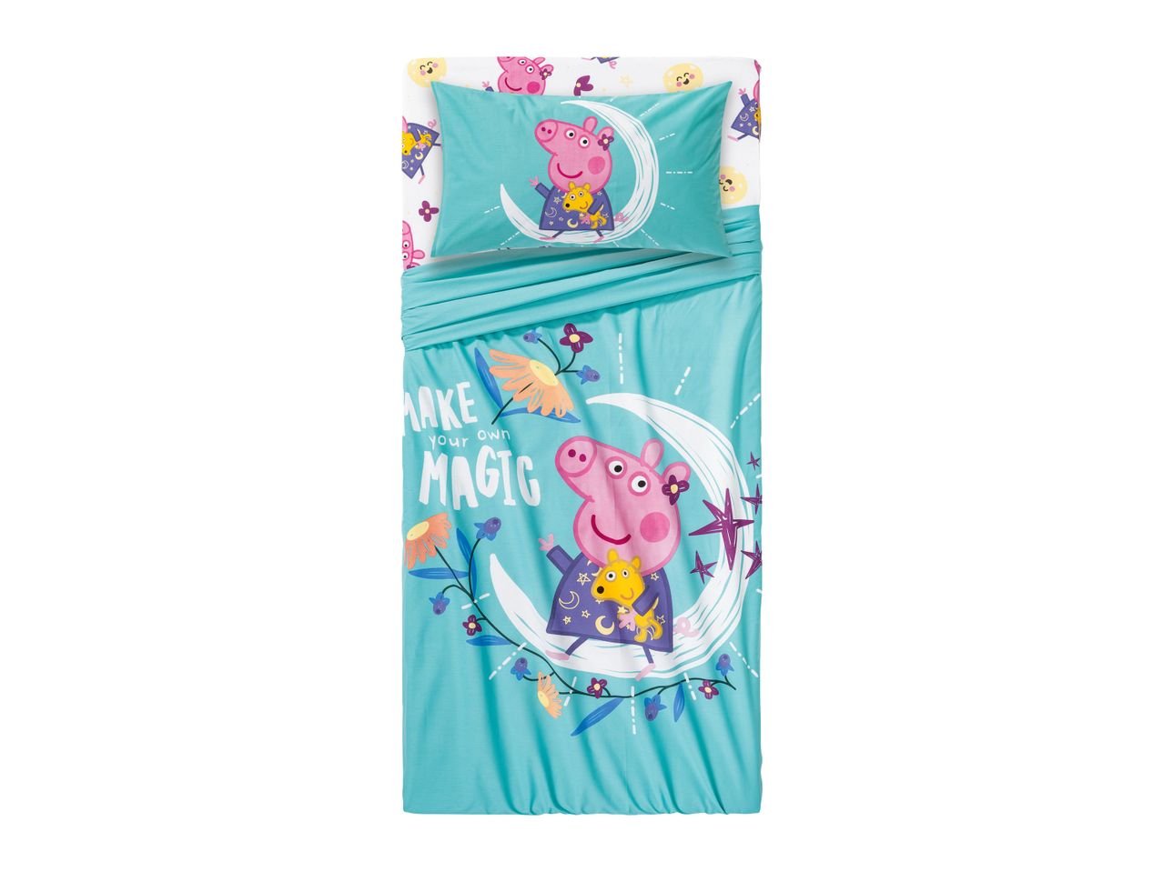Completo lenzuola singole “Paw Patrol, Peppa Pig, Jurassic World, Hello Kitty, Batman”