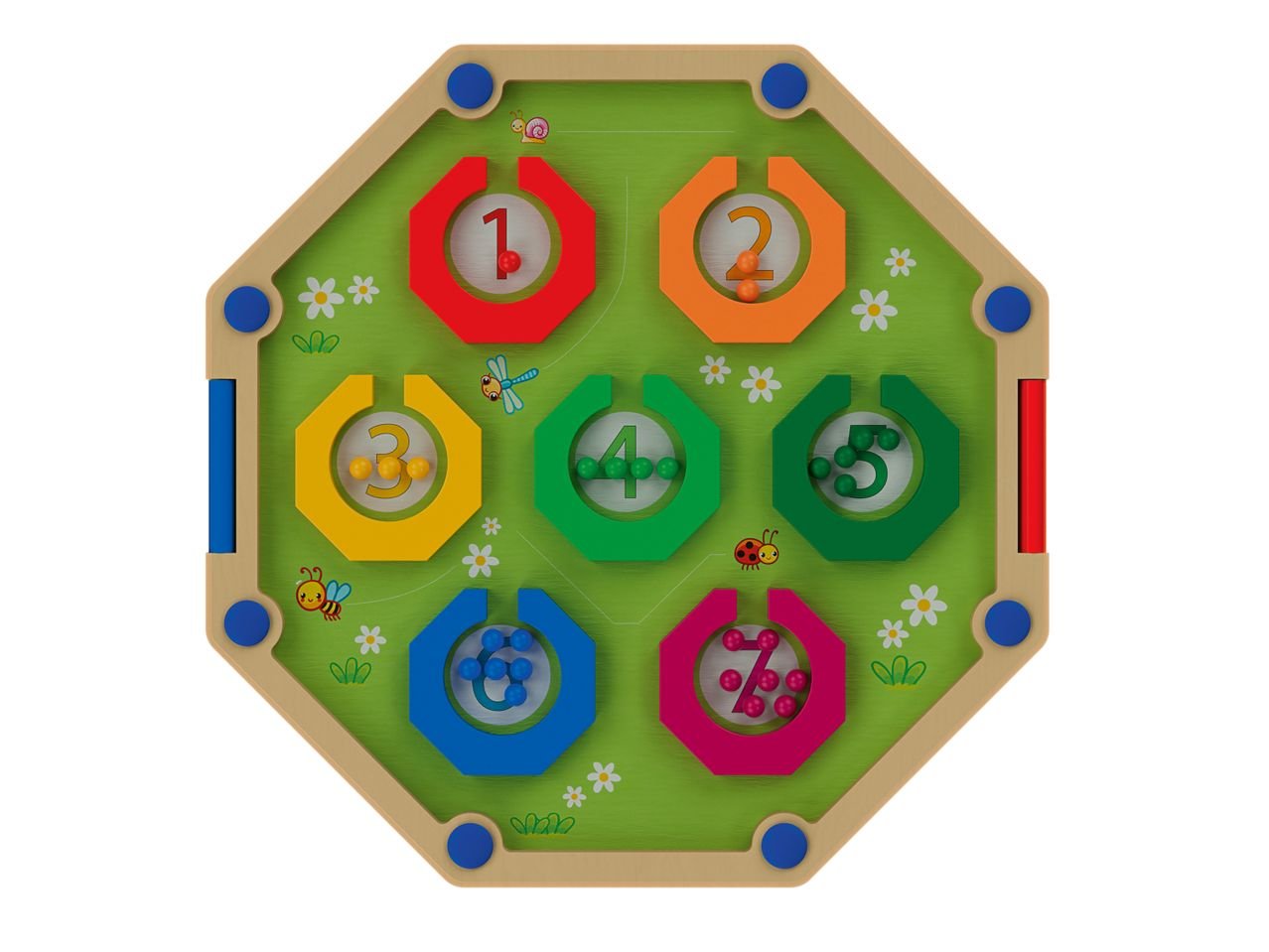 Gioco Montessori "Regoli, labirinto, abaco o contatore"
