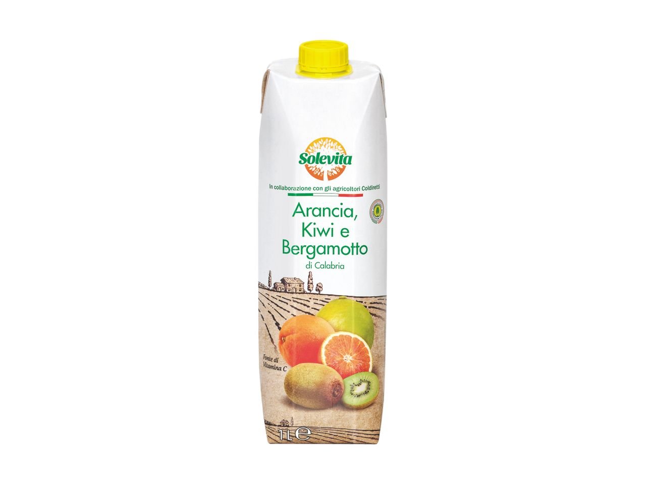 Bevanda arancia, kiwi e bergamotto di Calabria