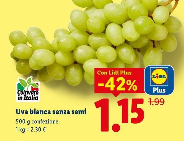 Uva Bianca Senza Semi