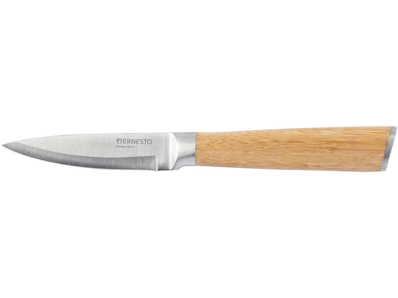 Coltello con manico in bambù o in acciaio