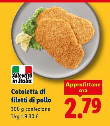 Cotoletta Di Filetti Di Pollo
