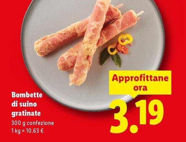 Bombette Di Suino Gratinate
