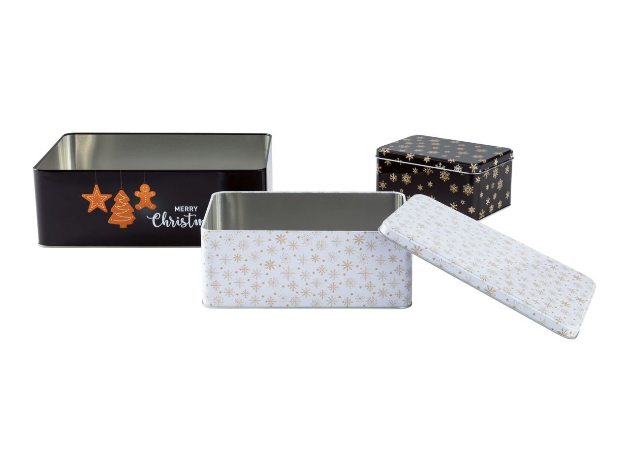 Set scatole per biscotti in latta