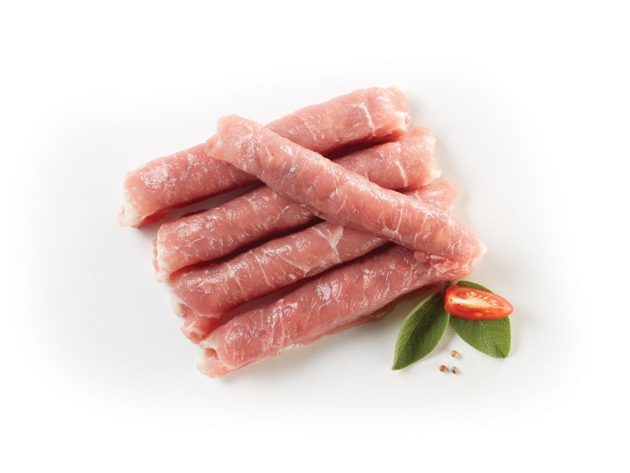 Lonzini di suino con speck e radicchio