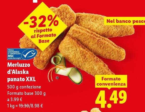 Merluzzo D'Alaska Panato Xxl