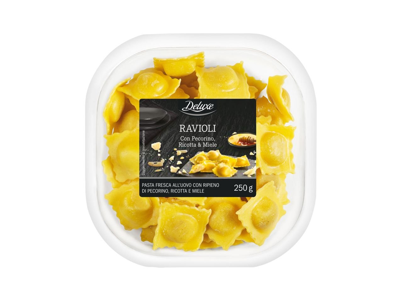 Ravioli con ricotta, pecorino e miele