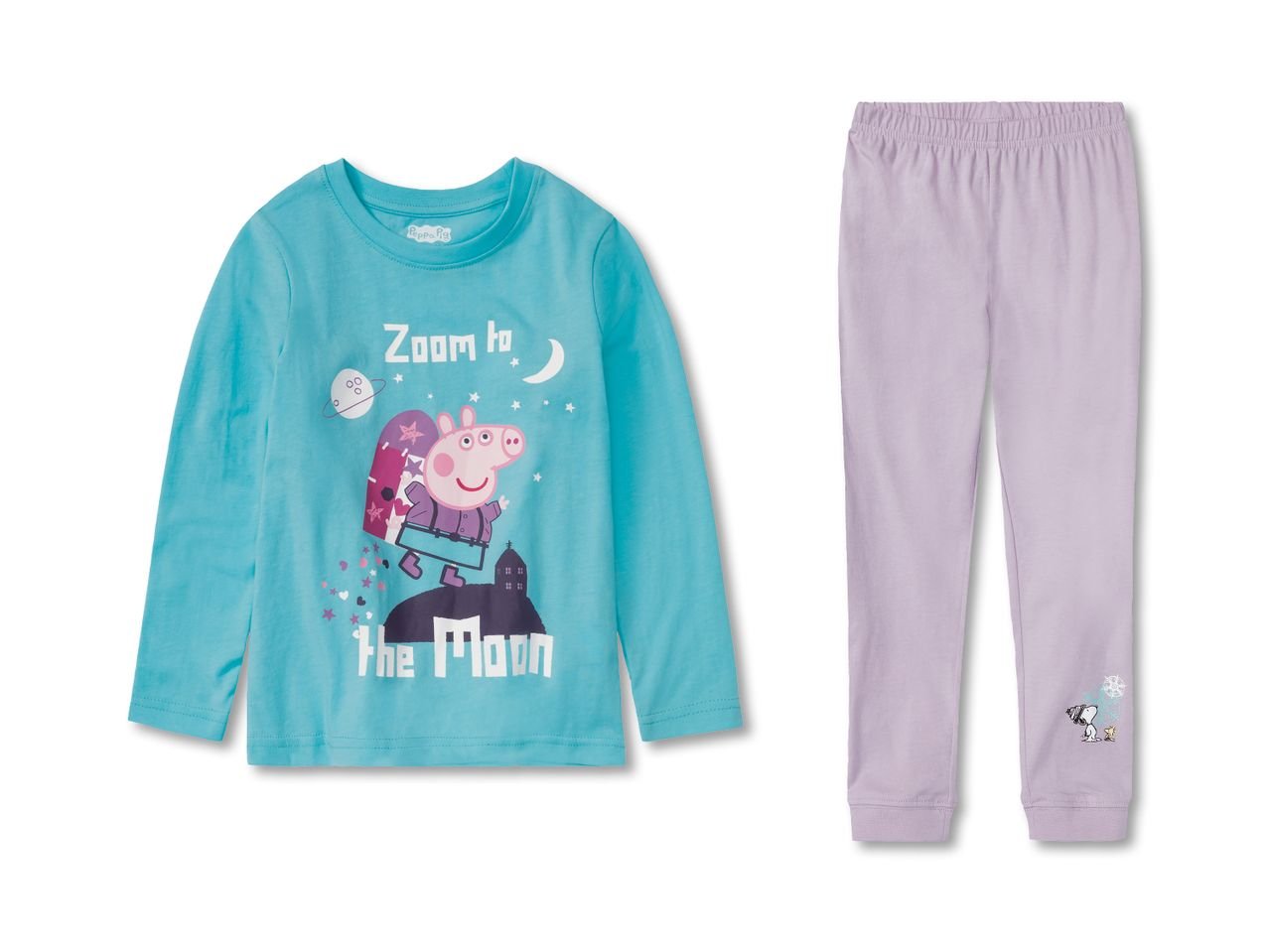 Pigiama da bambina "Snoopy, Peppa Pig, Paw Patrol"