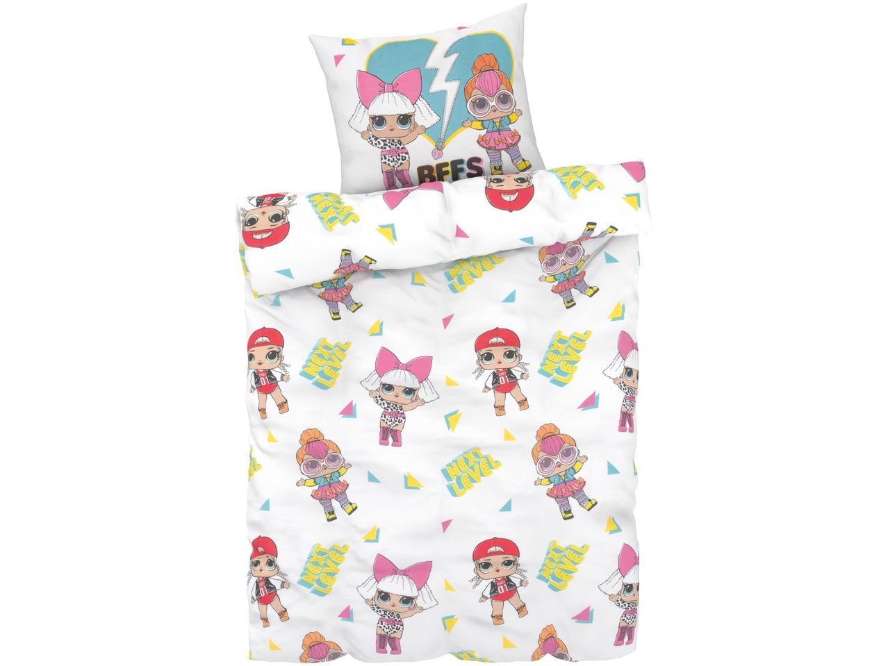 Parure copririumino singolo "Hello Kitty, LOL, Minions, Paw Patrol, Peppa Pig"