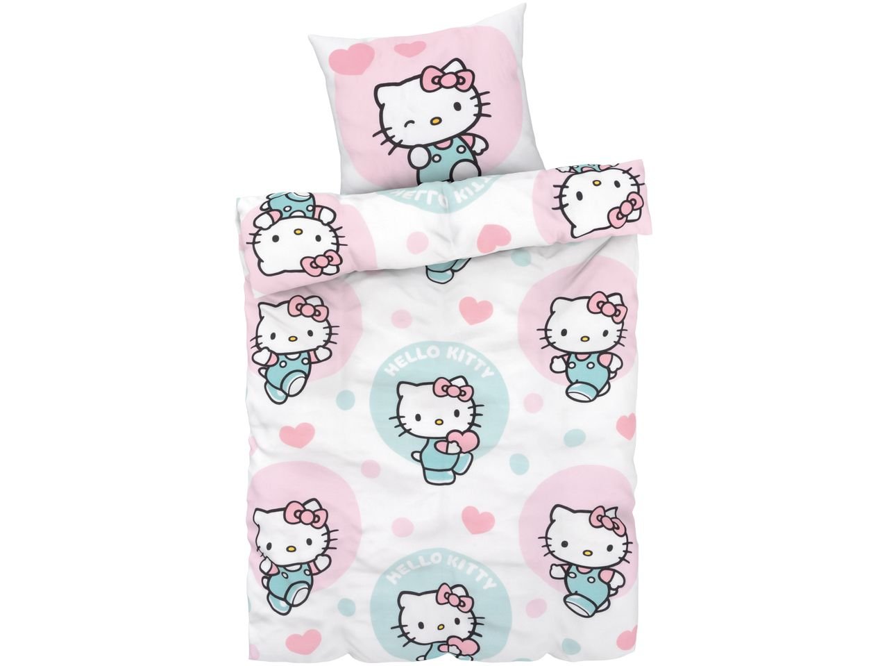 Parure copririumino singolo "Hello Kitty, LOL, Minions, Paw Patrol, Peppa Pig"