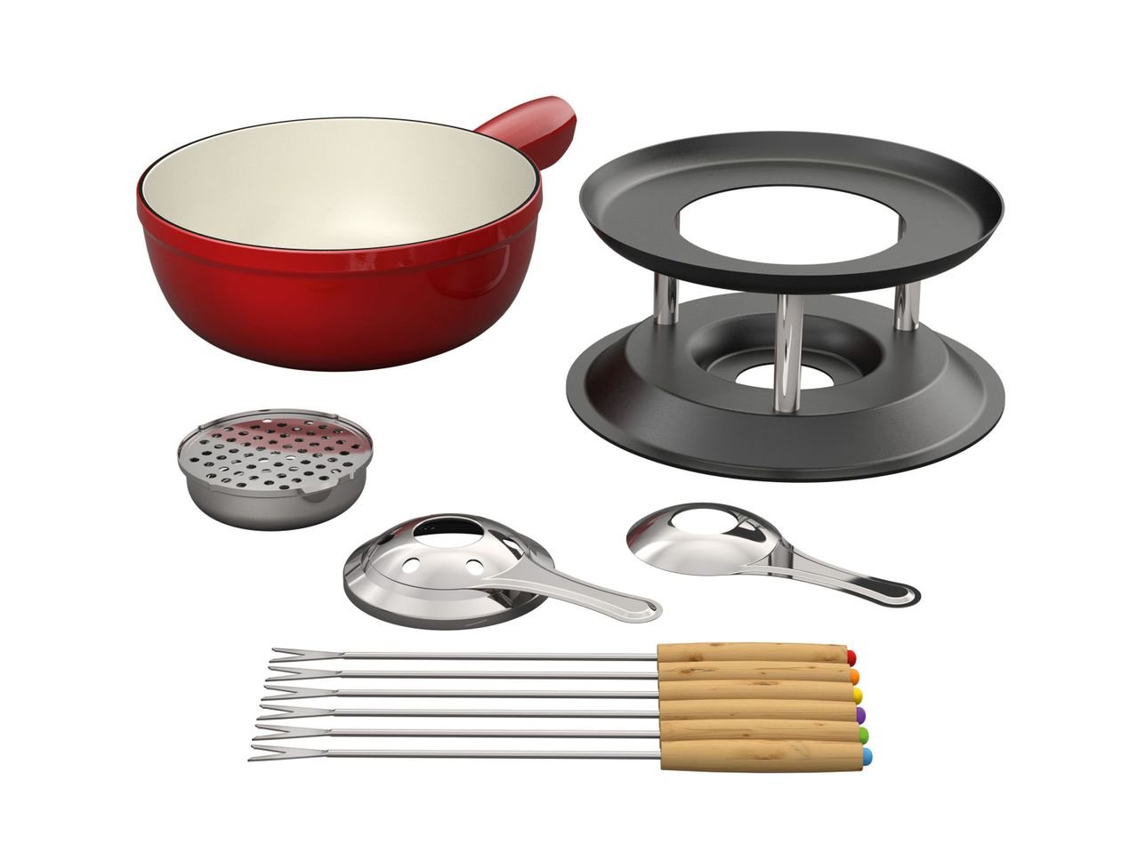 Kit in ghisa per fonduta