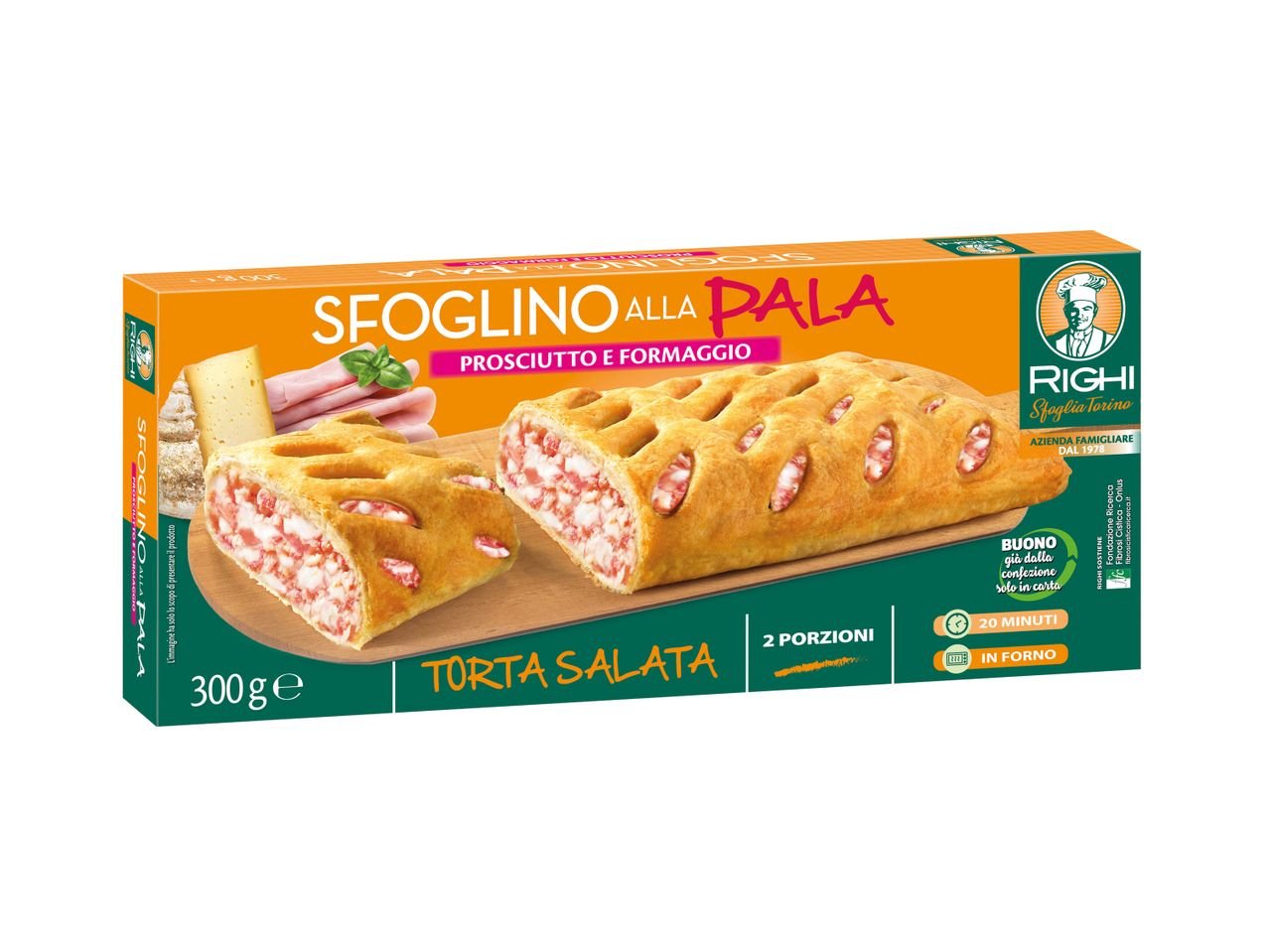 Sfoglino prosciutto e formaggio