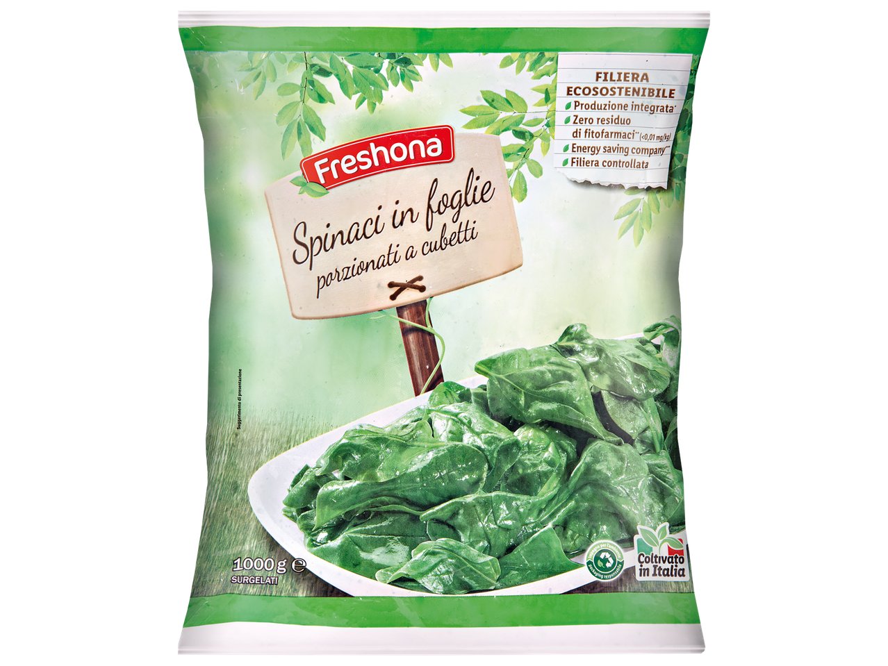 Spinaci in foglie