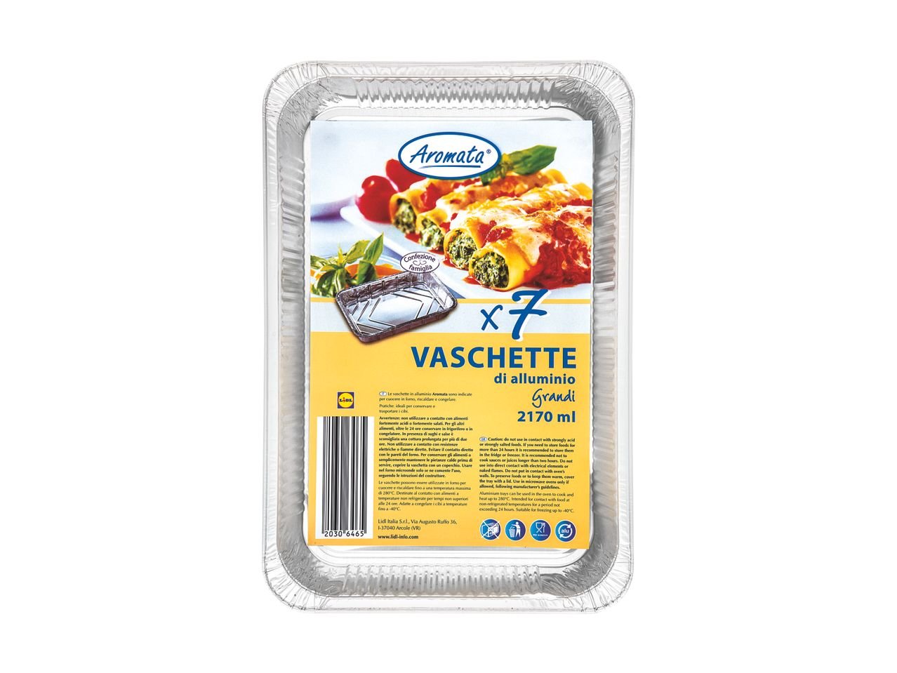 Vaschette di alluminio Grandi