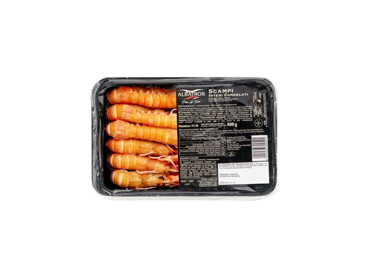 Scampi interi