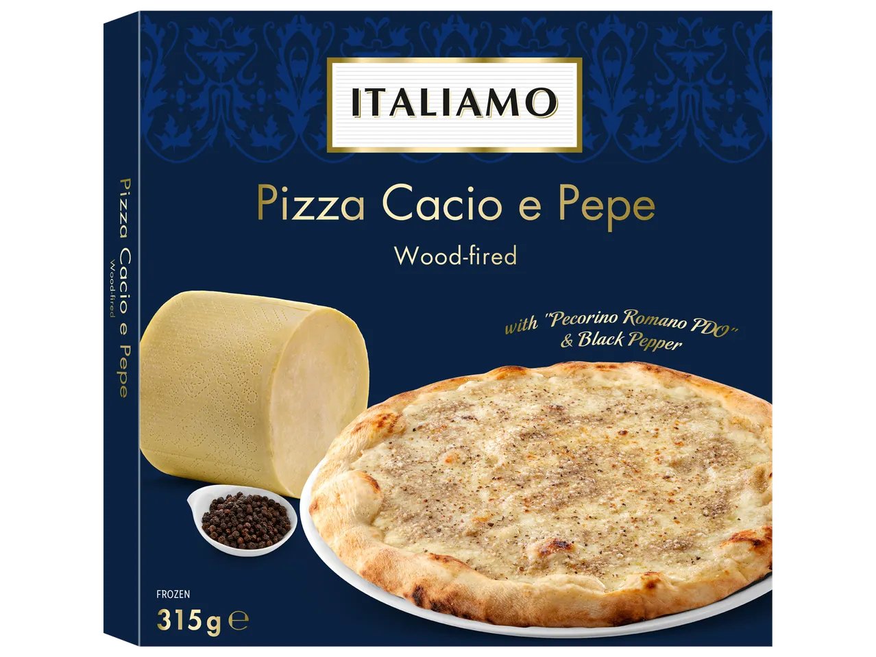 Pizza cacio e pepe