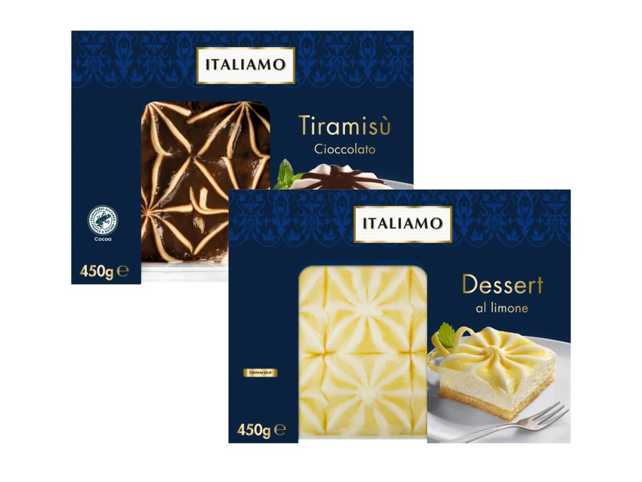 Dessert al limone o al tiramisù al cioccolato